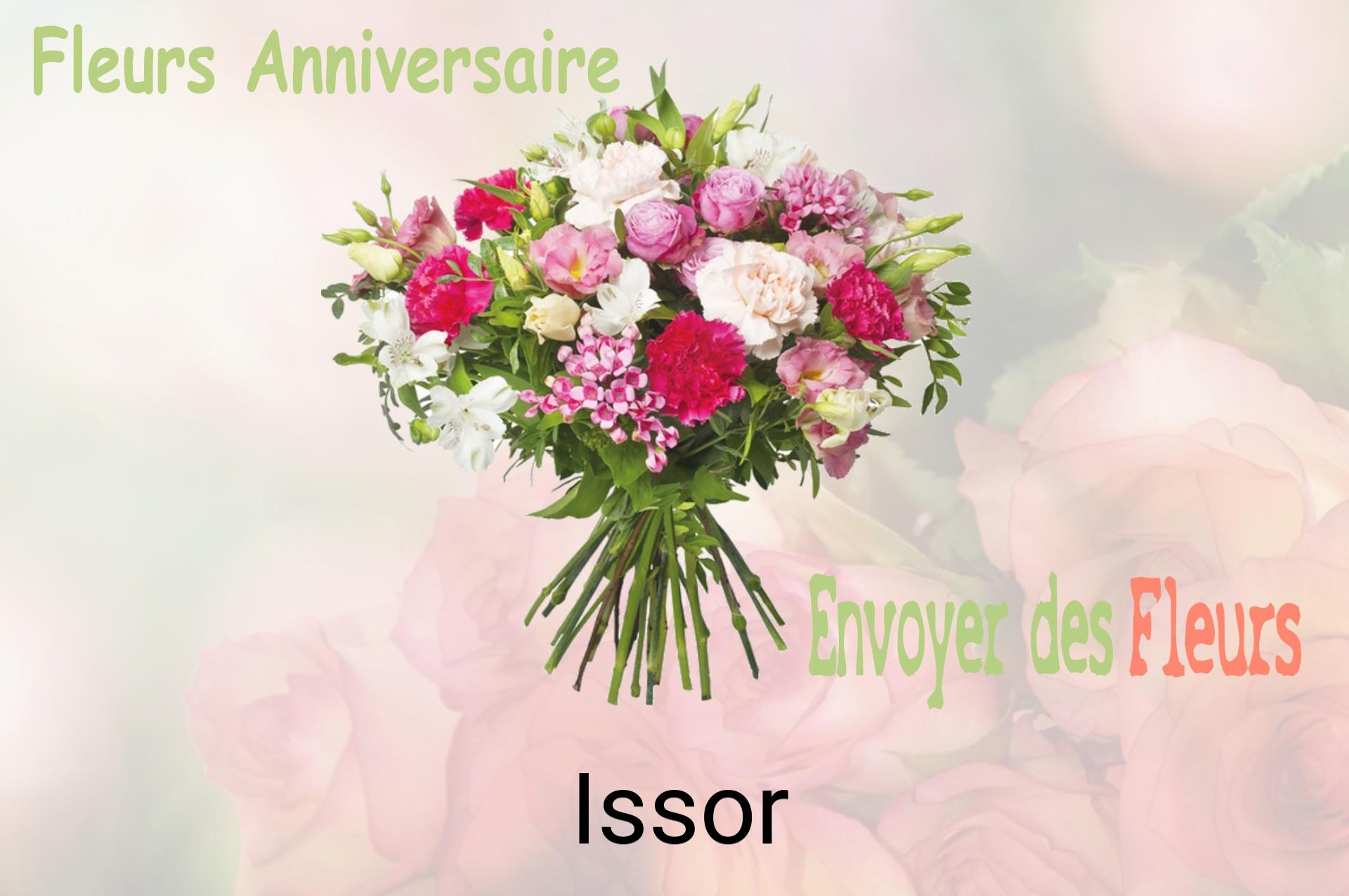 Bouquet de fleurs d’anniversaire livré à Issor